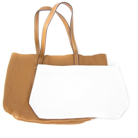 Leather Tote bag. Oversize genuine leather - Picture 12 of 16